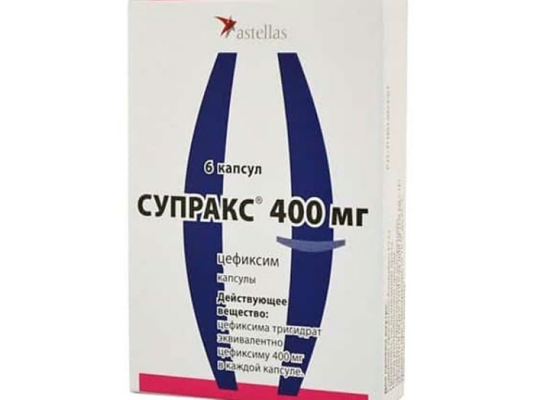 супракс при цистите у женщин