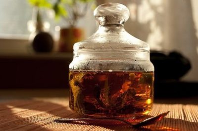 Настой в бутылке