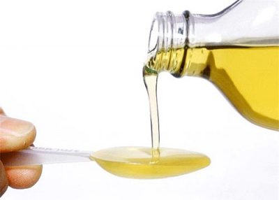 Рыбий жир в ложке