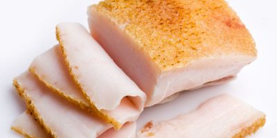 Нарезанное сало