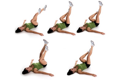 Упражнения велосипед