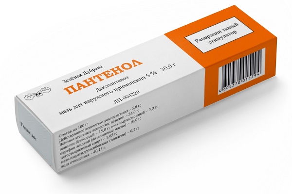 Мазь Пантенол для лечения прыщей