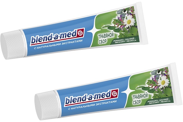 Зубная паста на травах от blend-a-med