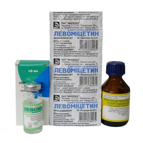 Левомицетиновый спирт для ушей