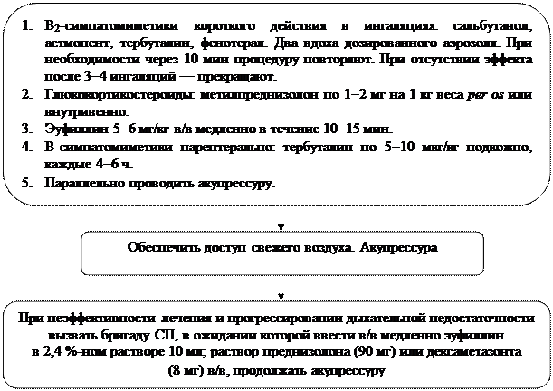 Первая помощь при приступе бронхиальной астмы