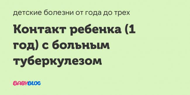 Открытая форма туберкулеза