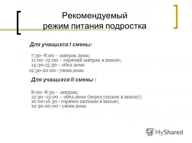 Особенности правильного питания для подростков: правильный рацион, меню на неделю в подростковом возрасте