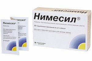 Нимесил при воспалении позвоночника