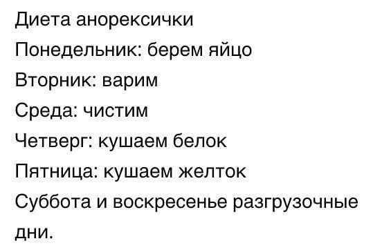 Диета анорексичная нимфа: отзывы и результаты