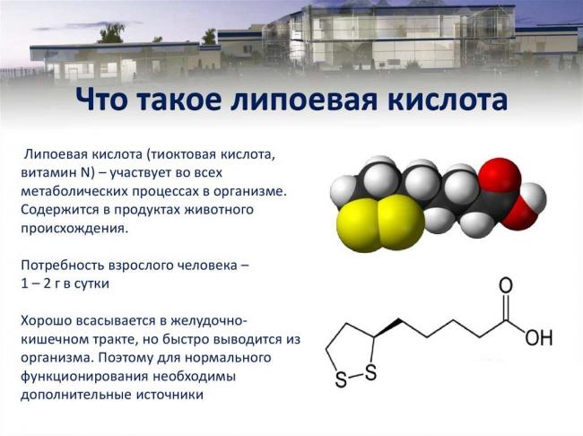 Альфа-липоевая кислота – инструкция, показания к применению, отзывы
