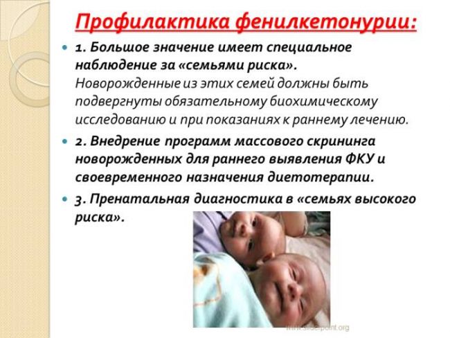 Диетотерапия при фенилкетонурии