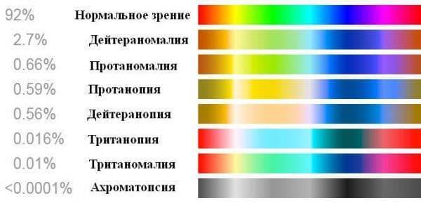Проверка цветоощущения по таблицам рабкина онлайн с ответами