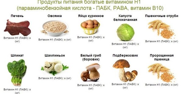 Витамин в10 (парааминобензойная кислота) - витамины и минералы