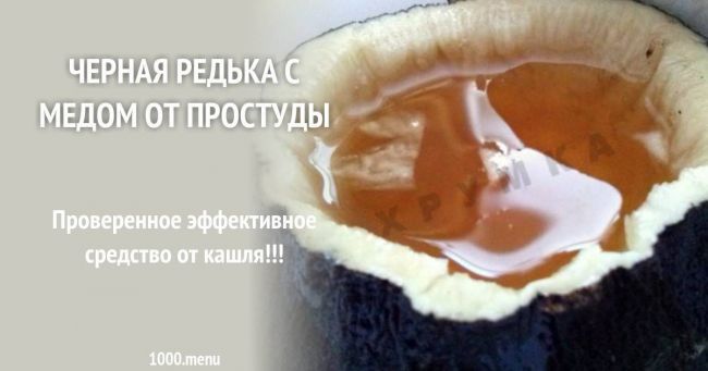 Редька с медом от кашля