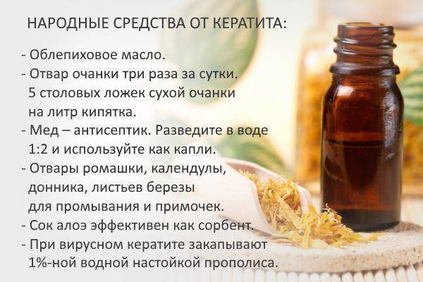 Кератит глаза народные средства
