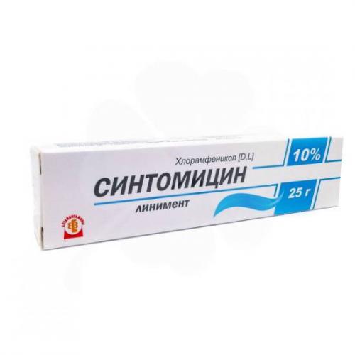 Линимент синтомицина и синтомицин свечи