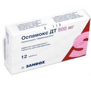 Оспамокс - инструкция по применению, 3 отзыва, 29 аналогов