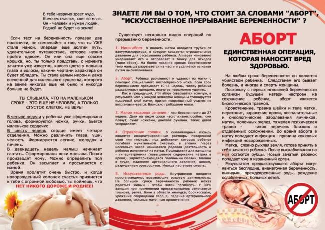 Осложнения и последствия после аборта