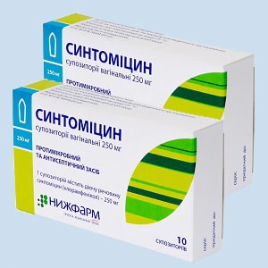 Линимент синтомицина и синтомицин свечи