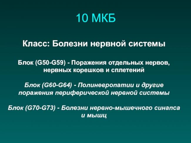 Заболевания периферической нервной системы человека
