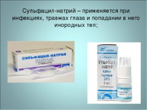 Сульфацил натрия глазные капли детям