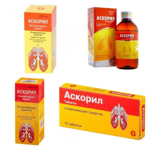 Таблетки и сироп для детей аскорил: инструкция, цена и отзывы