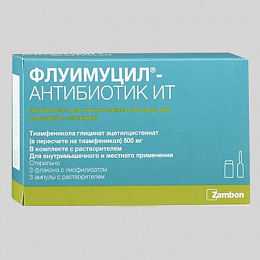 Способ применения антибиотика флуимуцил ит для ингаляций