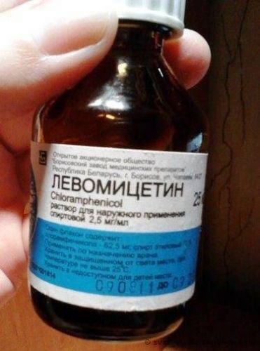 Спиртовой раствор левомицетин в уши — простуда