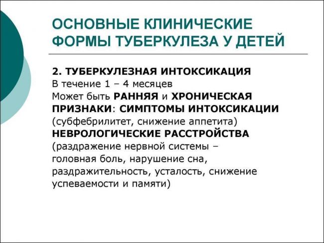 Опасности туберкулезной интоксикации и ее лечение