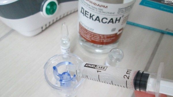 Декасан детям при простуде, стоматите, орви
