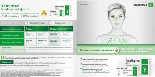 ГелоМиртол форте инструкция по применению