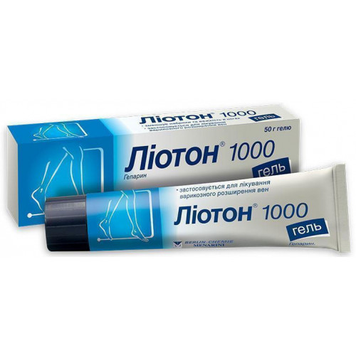 Инструкция по применению лиотон геля