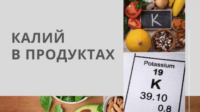 Калий (k) в продуктах питания — как уберечь себя от инсульта и инфаркта? продукты питания богатые калием