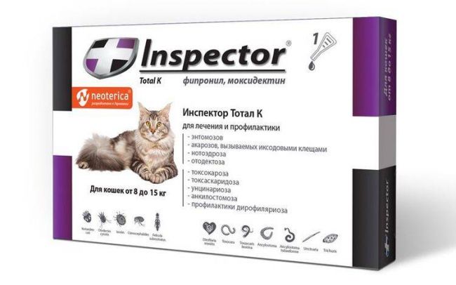Капли Инспектор для кошек