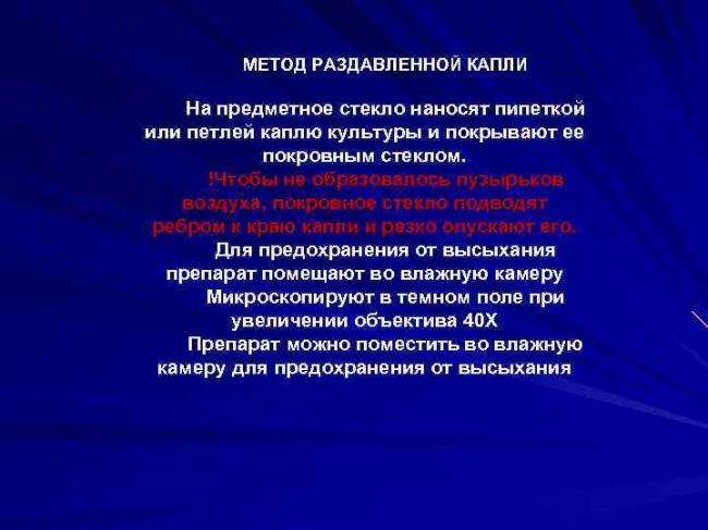 Основные методы лабораторного выявления бактерий