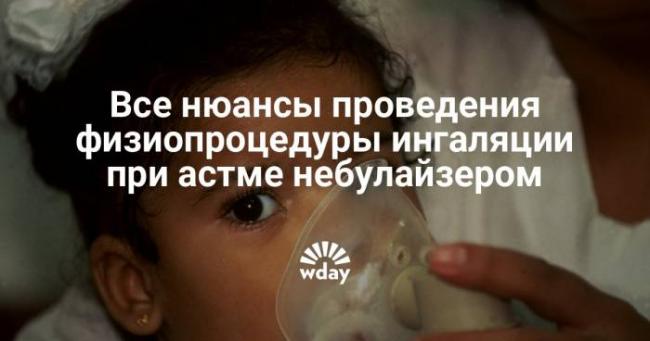 Роль ингаляций в терапии бронхиальной астмы