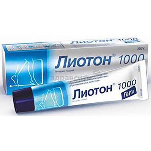 Лиотон 1000 – инструкция по применению геля, цена, аналоги, отзывы
