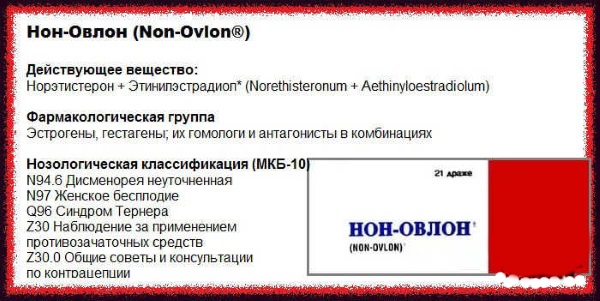 Нон-овлон – инструкция по применению, состав, показания, аналоги и отзывы