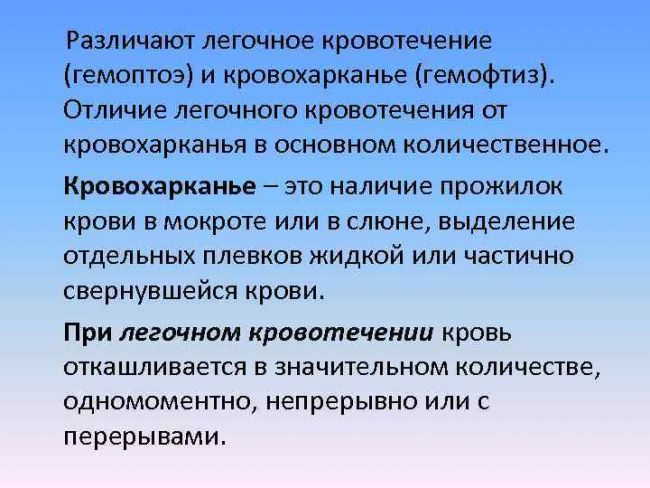 Кровохарканье при пневмонии