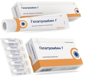 Гепатромбин гель при геморрое