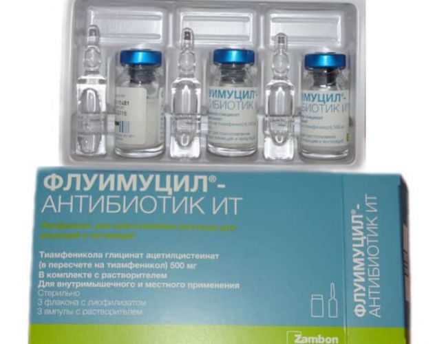 Флуимуцил-антибиотик ит для ингаляций