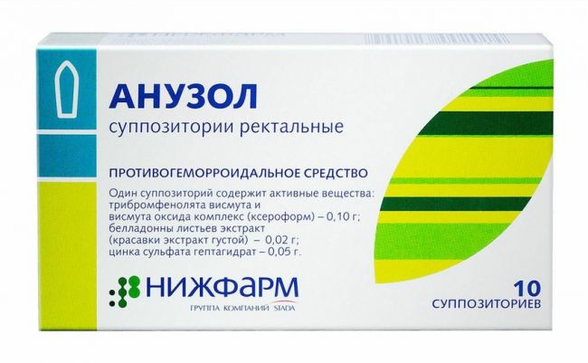 Свечи от геморроя анузол: инструкция по применению препарата и отзывы