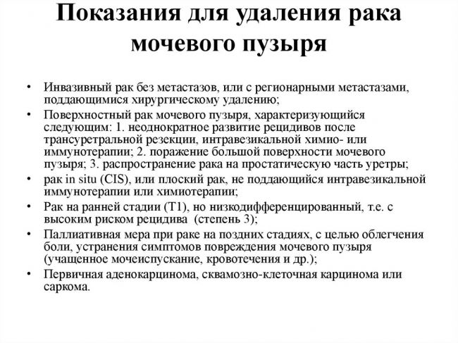 Питание при раке мочевого пузыря