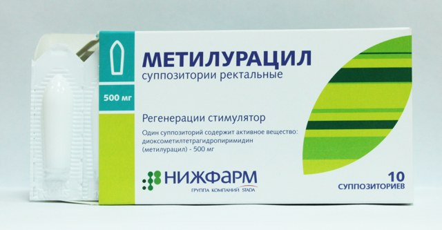 Метилурацил при геморрое: свечи и мазь