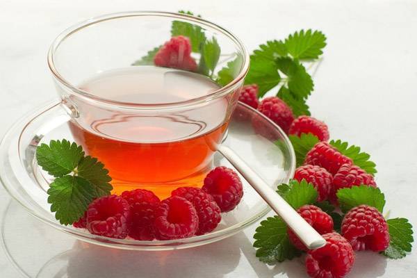 Чай с малиной при кашле
