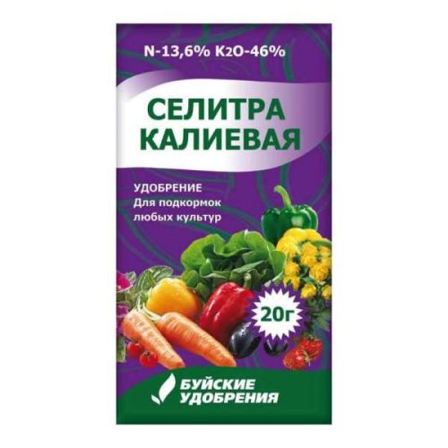 Калиевая селитра – удобрение для плодоношения, особенности применения в саду и на огороде