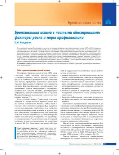 Одышка при экзогенной, эндогенной и смешанной бронхиальной астме
