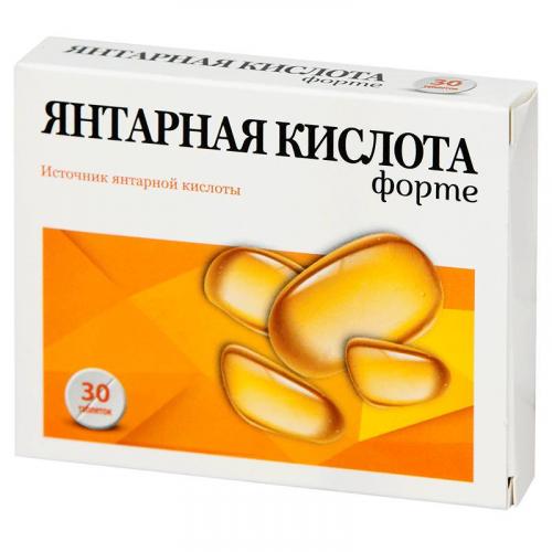 Янтарная кислота — польза для организма, для похудения, от похмелья. инструкция по применению