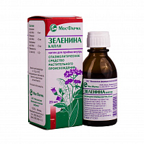 Капли зеленина - инструкция, применение, показания