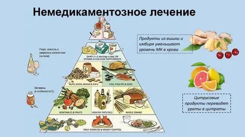 Диета при повышенной мочевой кислоте в крови: питание при гиперурикемии и таблица продуктов, снижающих и повышающих уровень, а также меню на неделю по дням